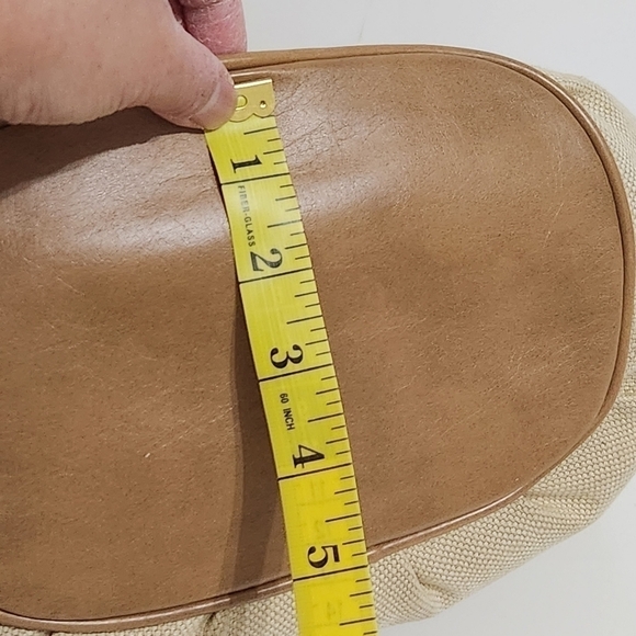 VINTAGE Linen Sequin Shoulder Bag - Picture 5 of 13